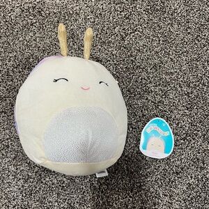 Squishmallows the White Snail Plush Toy